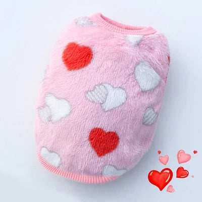 Cozy Fleece Winter Vest for Small Cats