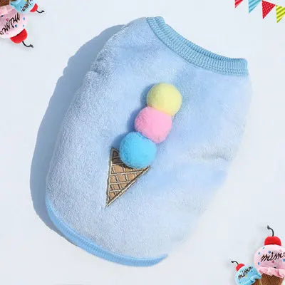 Cozy Fleece Winter Vest for Small Cats