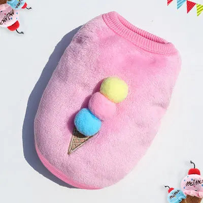 Cozy Fleece Winter Vest for Small Cats